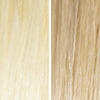 AURA ash blonde hair mask before and after swatches on various blonde and brunette hair shades thumbnail