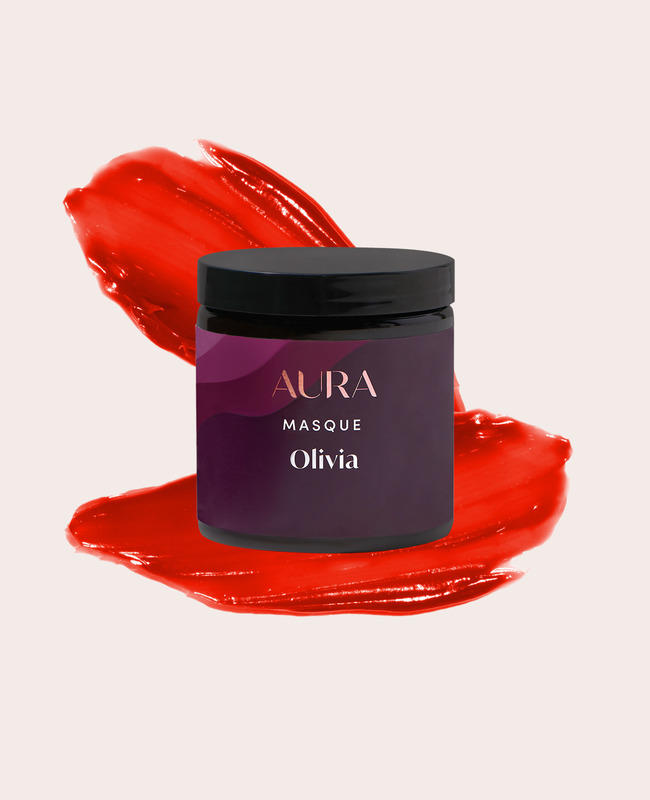 AURA personalized hair mask with copper red pigment