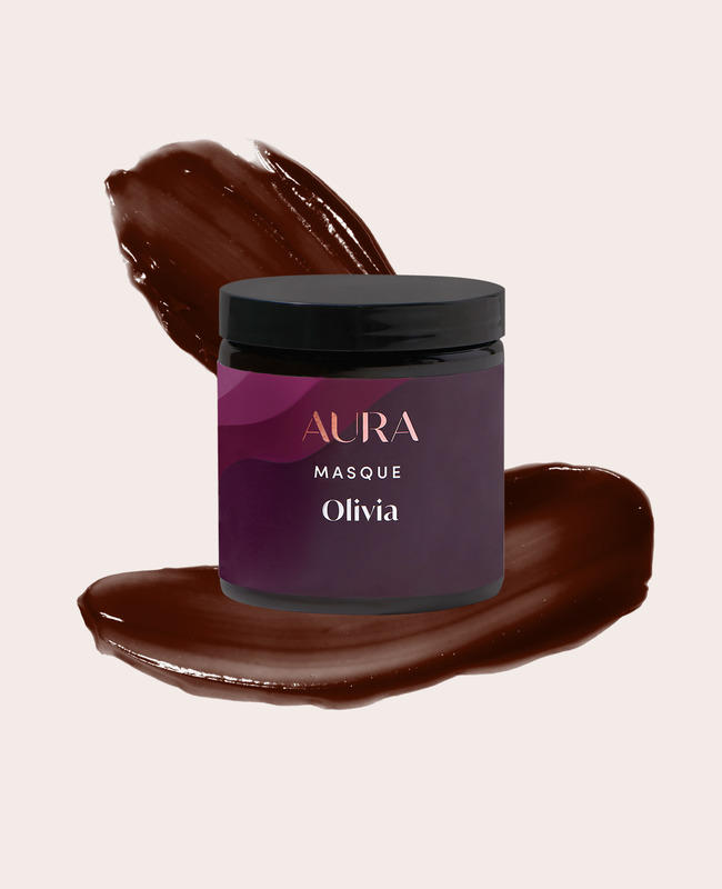 AURA personalized hair mask with chocolate pigment