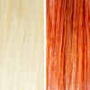 AURA copper mahogany hair mask before and after swatches on various blonde and brunette hair shades thumbnail