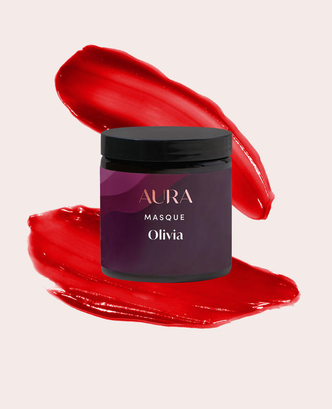 AURA personalized hair mask with london red pigment