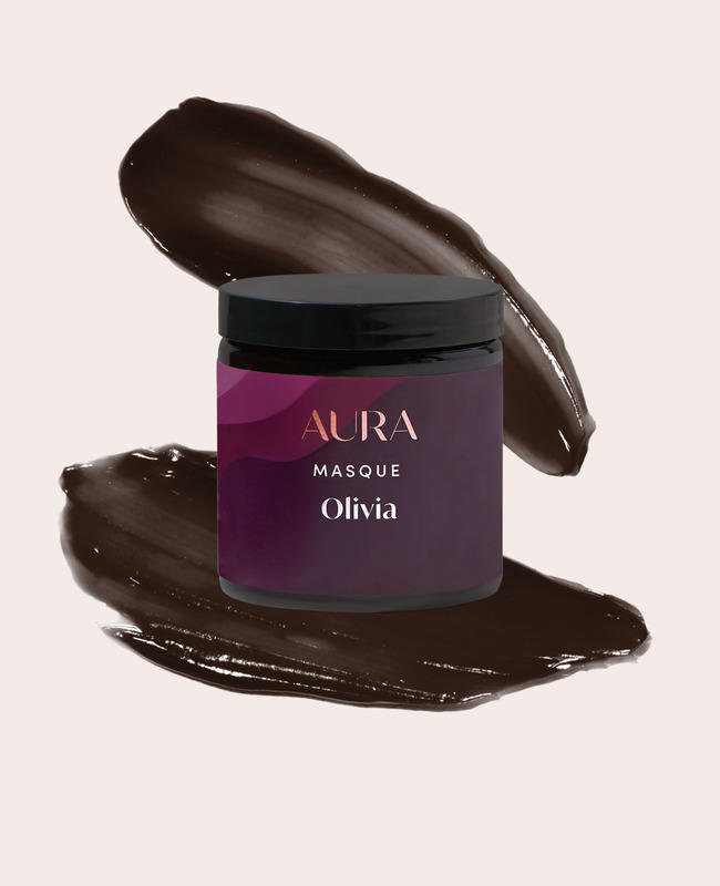 AURA personalized hair mask with dark brunette pigment