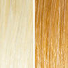 AURA dark blonde hair mask before and after swatches on various blonde and brunette hair shades thumbnail