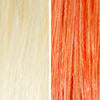 AURA intense copper hair mask before and after swatches on various blonde and brunette hair shades thumbnail