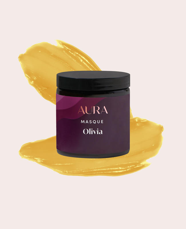 AURA personalized hair mask with golden pigment