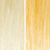 AURA golden hair mask before and after swatches on various blonde and brunette hair shades thumbnail