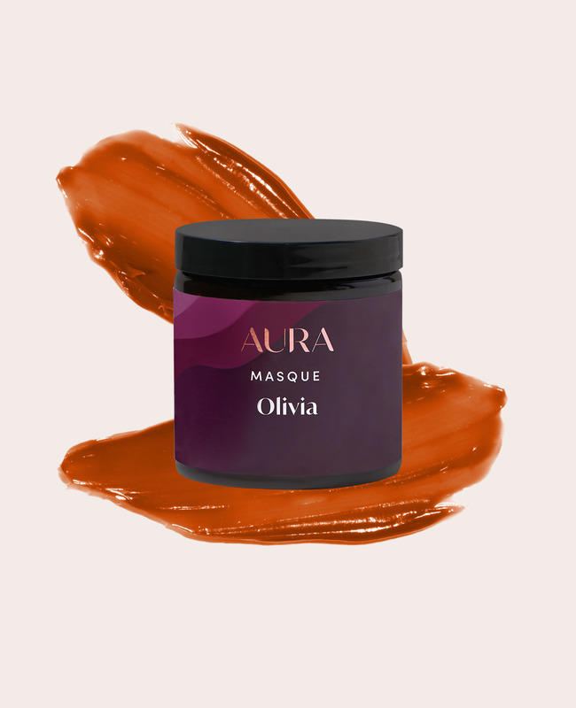 AURA personalized hair mask with golden mahogany pigment