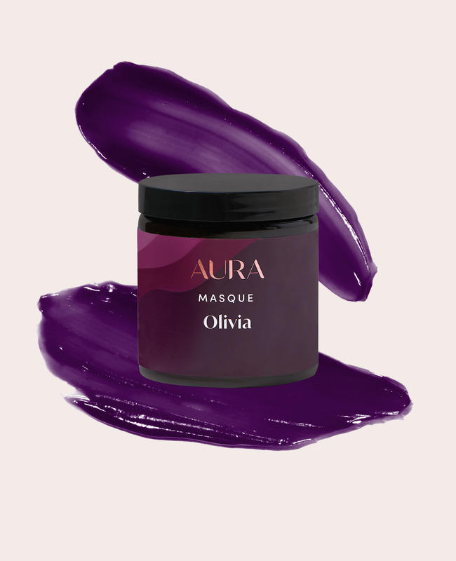 AURA personalized hair mask with kyoto purple pigment