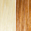 AURA light brunette hair mask before and after swatches on various blonde and brunette hair shades thumbnail