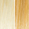 AURA light blonde hair mask before and after swatches on various blonde and brunette hair shades thumbnail