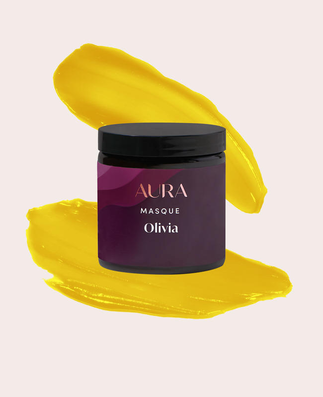 AURA personalized hair mask with cairo yellow pigment