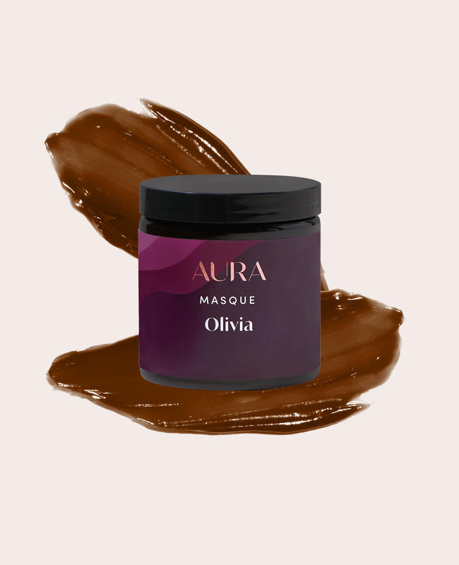 AURA personalized hair mask with medium brunette pigment