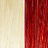 AURA mahogany copper hair mask before and after swatches on various blonde and brunette hair shades thumbnail