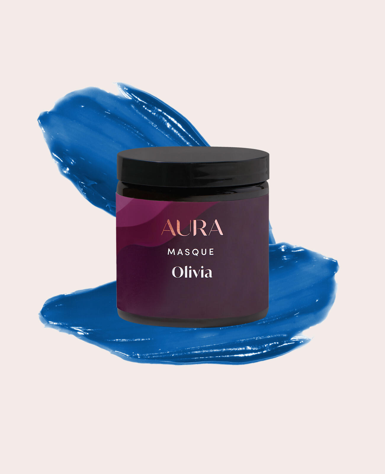 AURA personalized hair mask with california indigo pigment