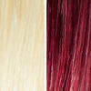AURA pearl mahogany hair mask before and after swatches on various blonde and brunette hair shades thumbnail