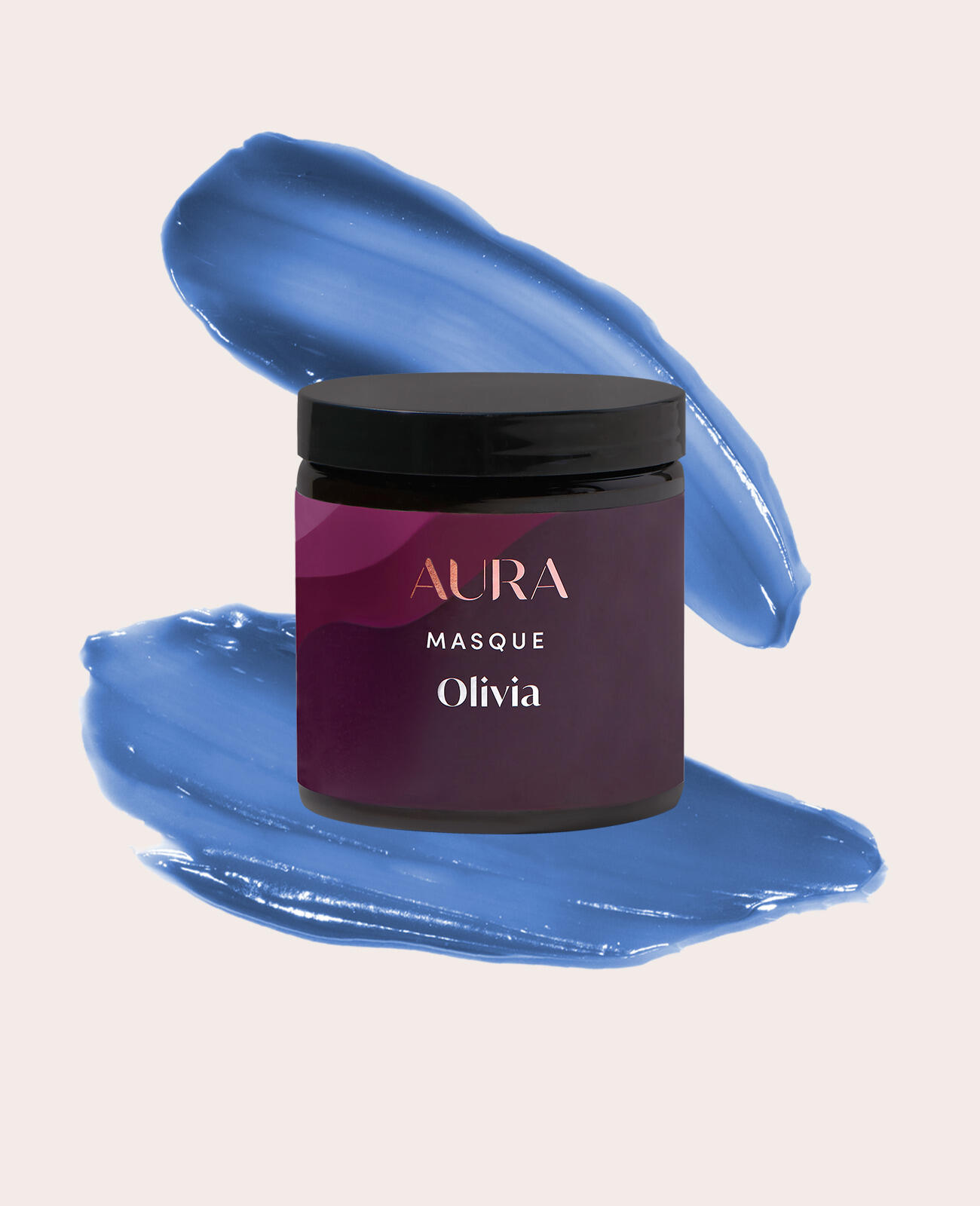 AURA personalized hair mask with pacific periwinkle pigment
