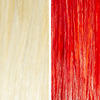 AURA red copper hair mask before and after swatches on various blonde and brunette hair shades thumbnail