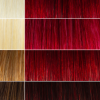AURA sonoma red hair mask before and after swatches on various blonde and brunette hair shades thumbnail