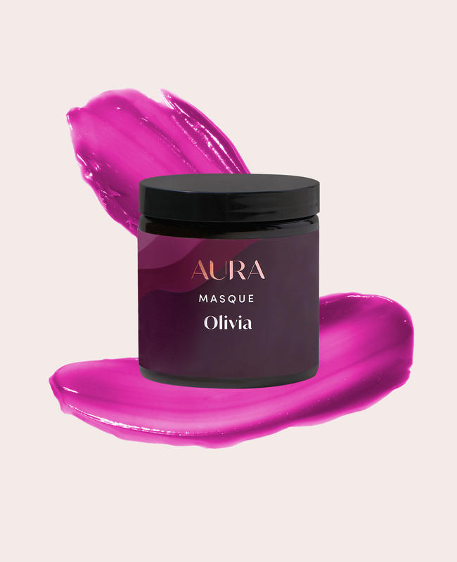 AURA personalized hair mask with jaipur rose pigment