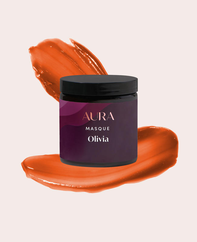 AURA personalized hair mask with salmon pink pigment