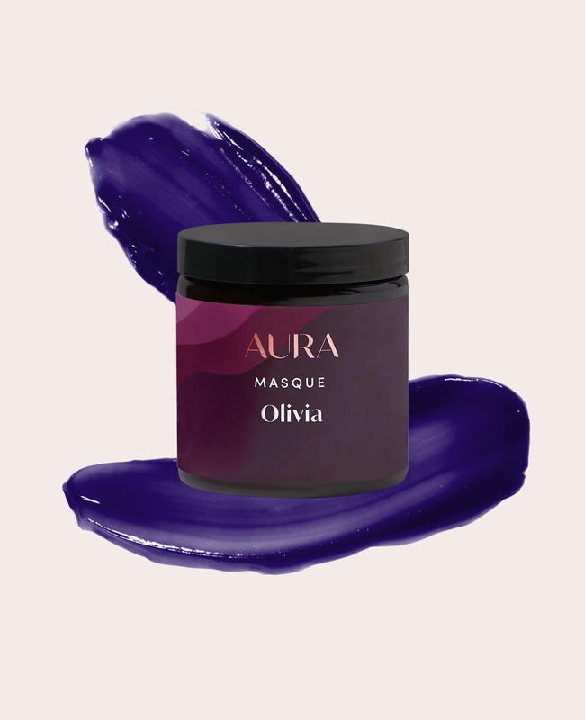 AURA personalized hair mask with blue toning pigment for blonde, gray and white hair