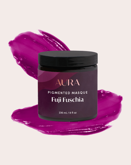 AURA personalized hair mask with fuji fuchsia pigment