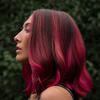 Side profile of woman with beautiful hair highlights thumbnail